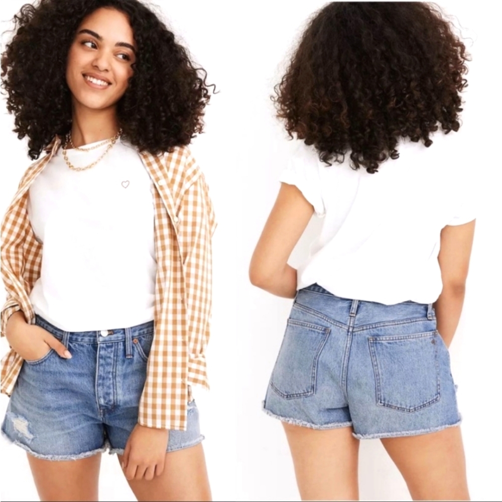 Madewell Curvy Relaxed Denim Shorts